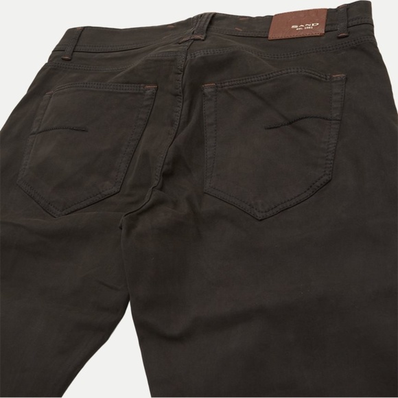 Sand Modern fit Suede Touch Burton Pants - Picture 4 of 5